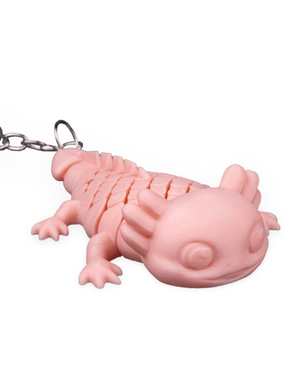 Articulating Axolotl keychain