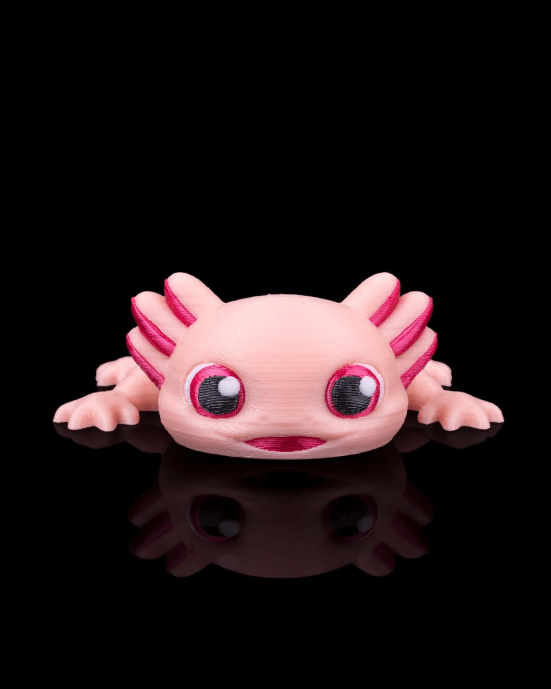 Articulating Axolotl keychain
