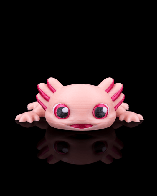 Articulating Axolotl keychain