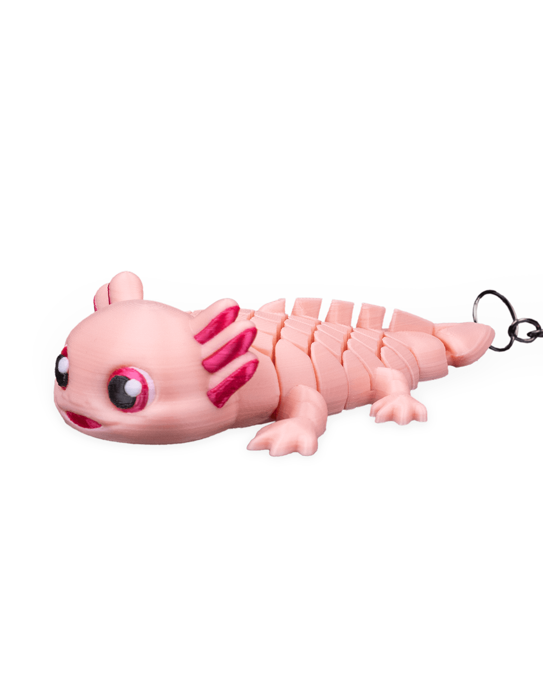 Articulating Axolotl keychain