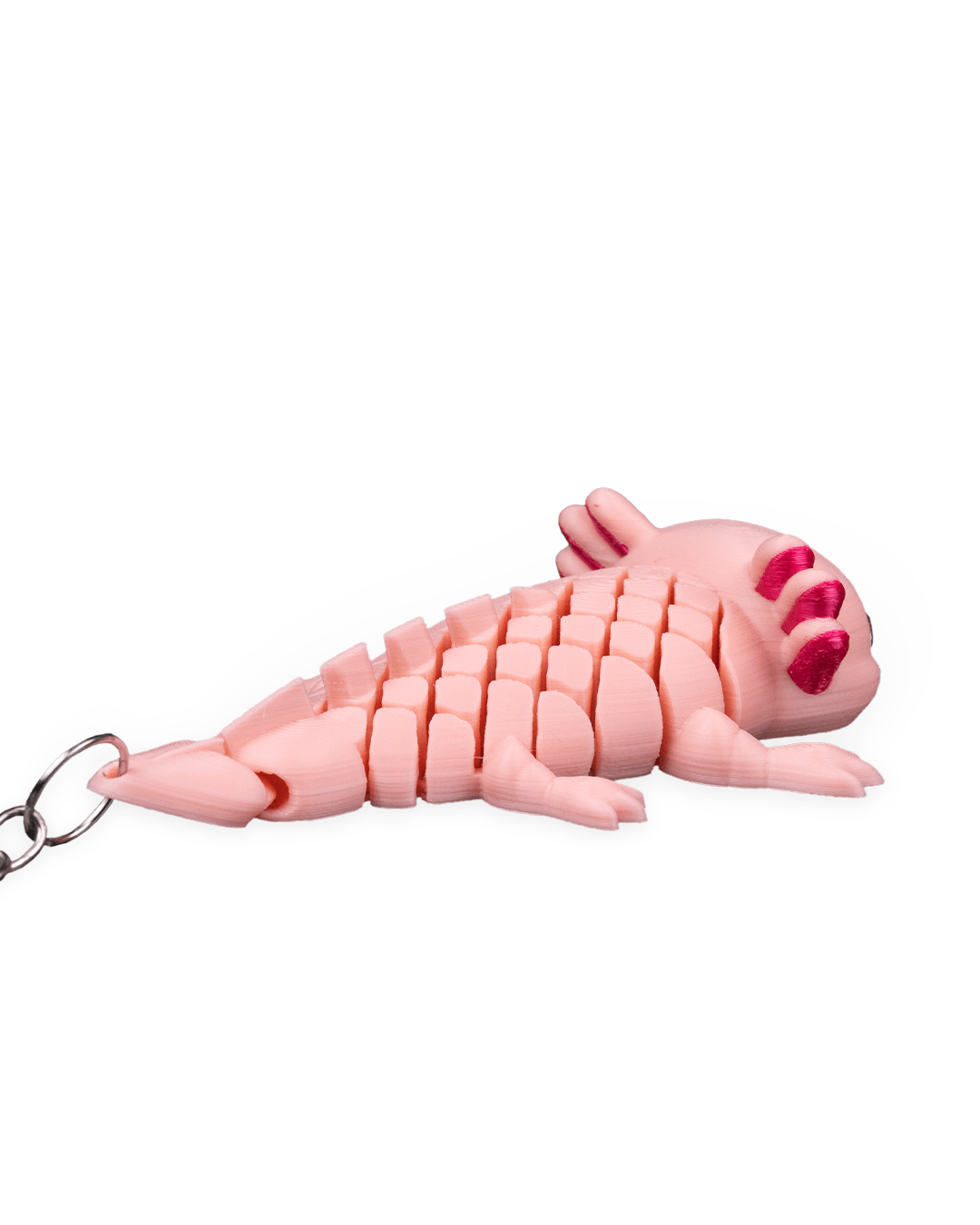 Articulating Axolotl keychain
