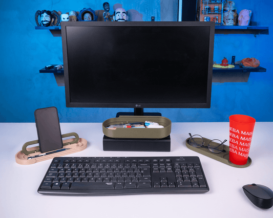 Crafted weave desk organizer