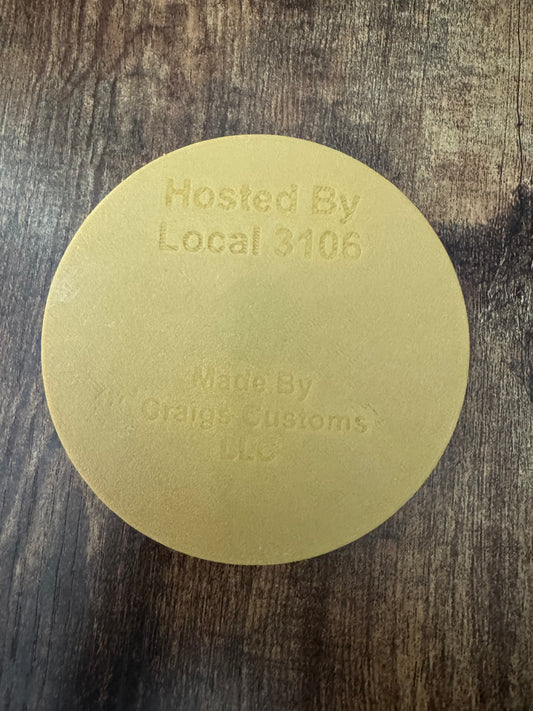 Custom made coasters with magnets