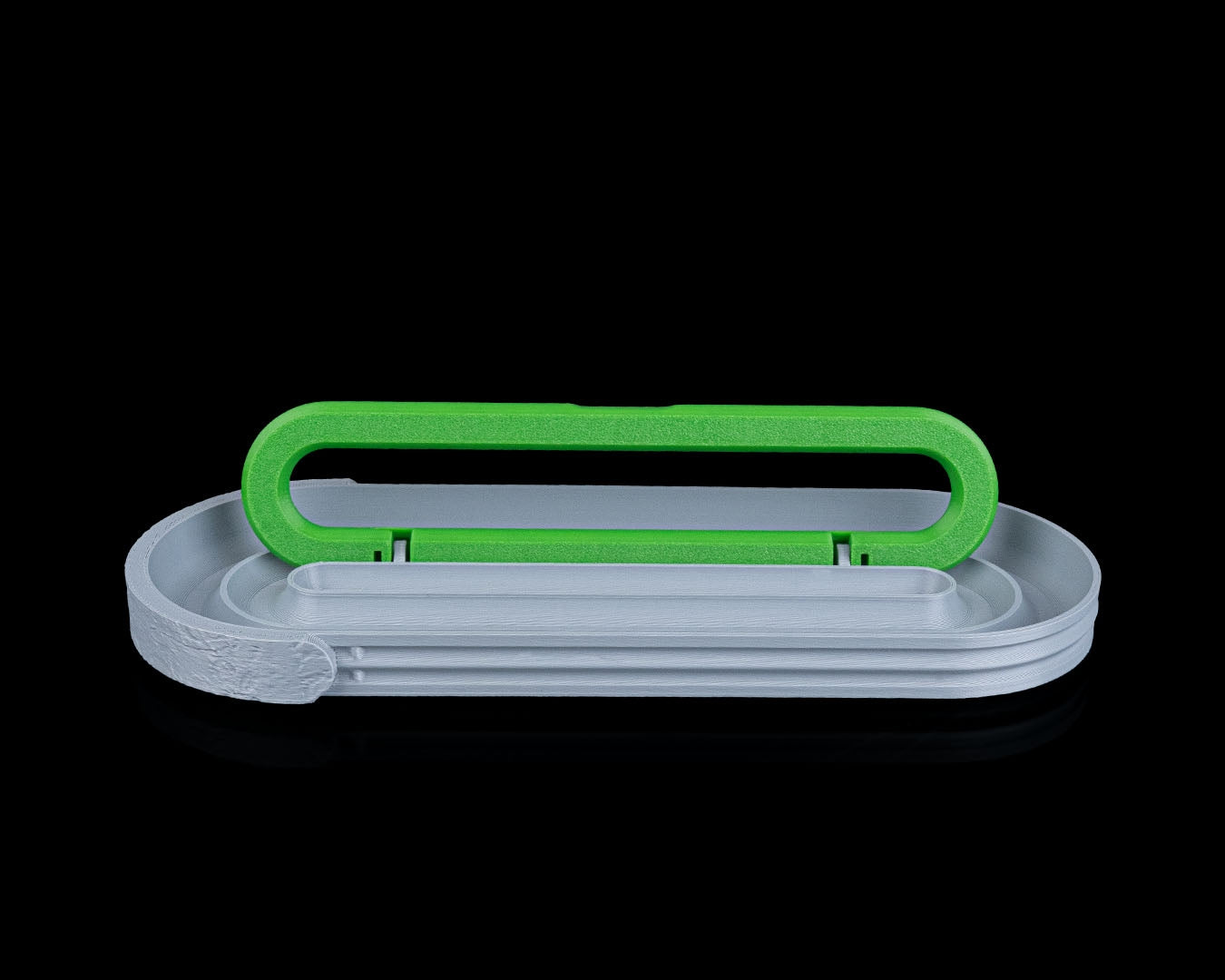 Raw concrete desk organizer