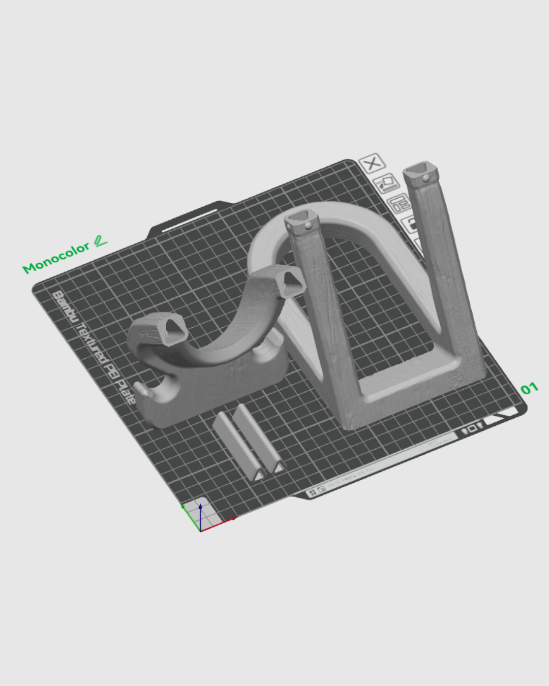 Oak Rest wine bottle and glass holder