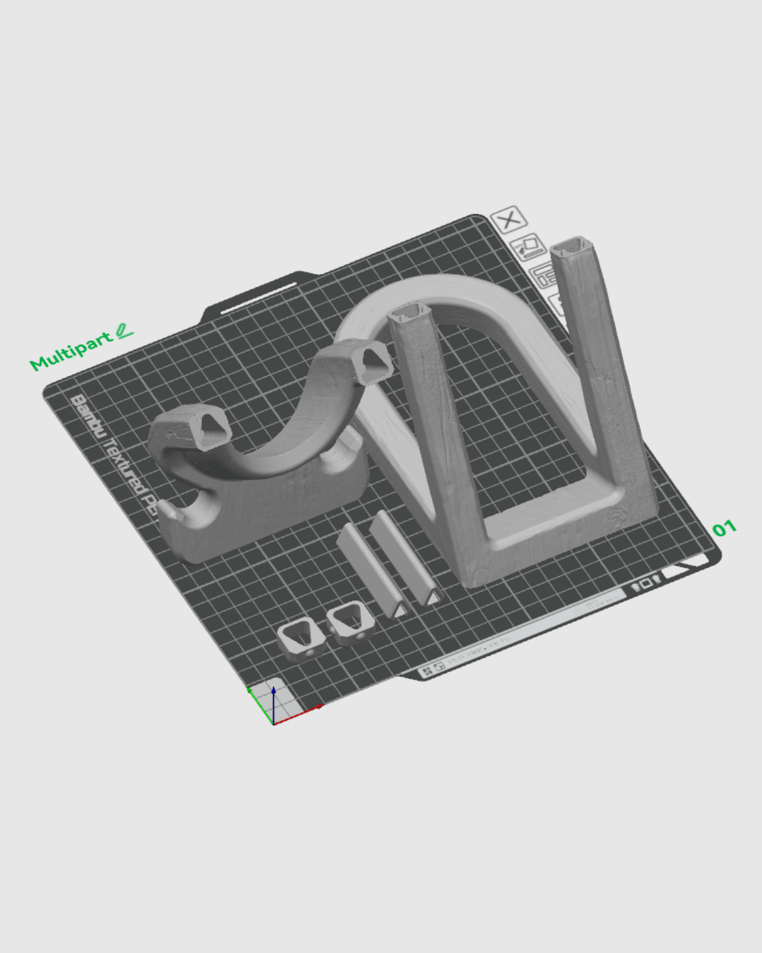 Oak Rest wine bottle and glass holder